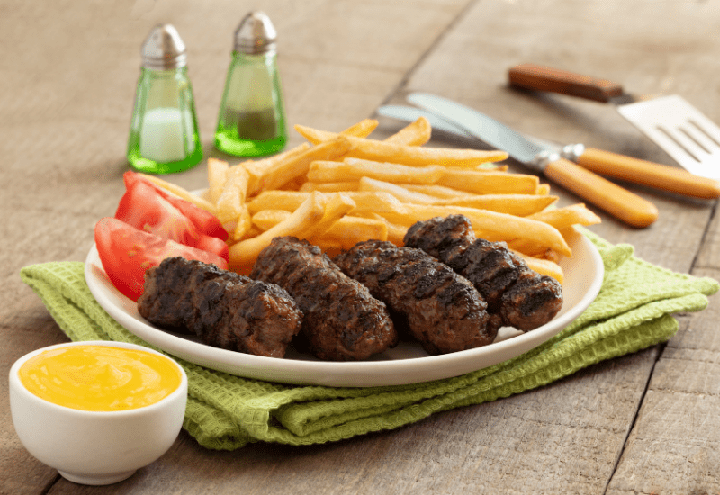 Traditional Romanian Dishes  MICI (Skinless Sausages/Little Ones)