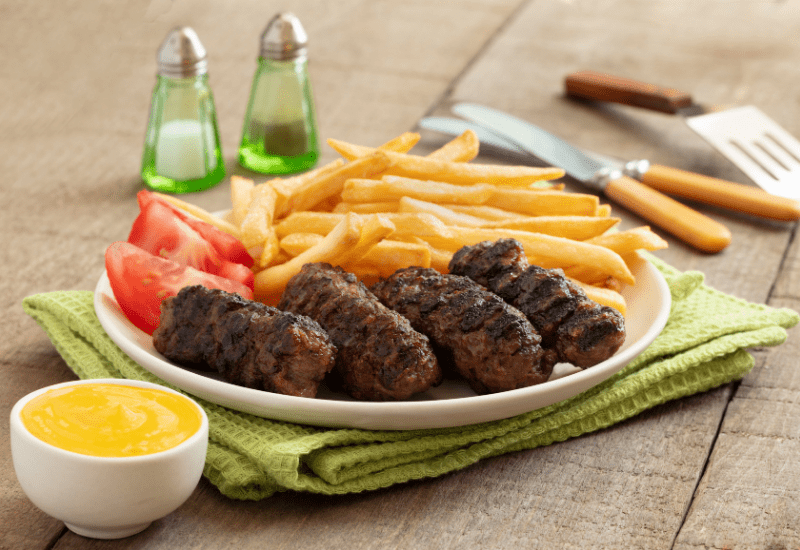 Traditional Romanian Dishes MICI (Skinless Sausages/Little Ones)