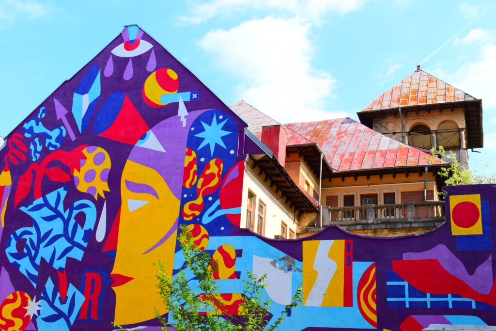 street art in Bucharest near Cismigiu Garden