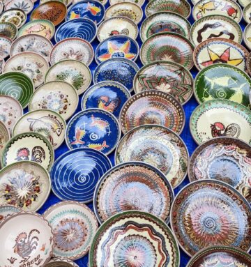 ceramic plates at Peasant Museum Bucharest