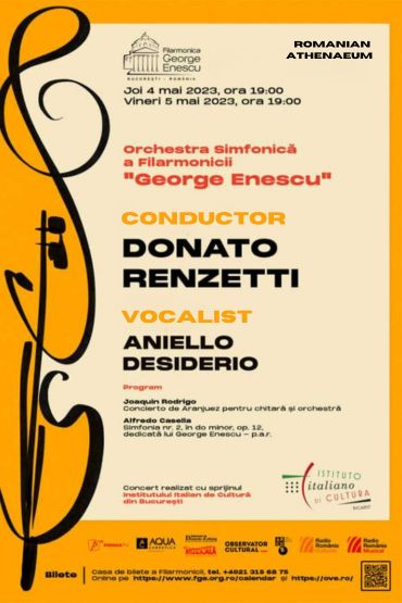 concert donato renzetti & aniello desiderio in Bucharest