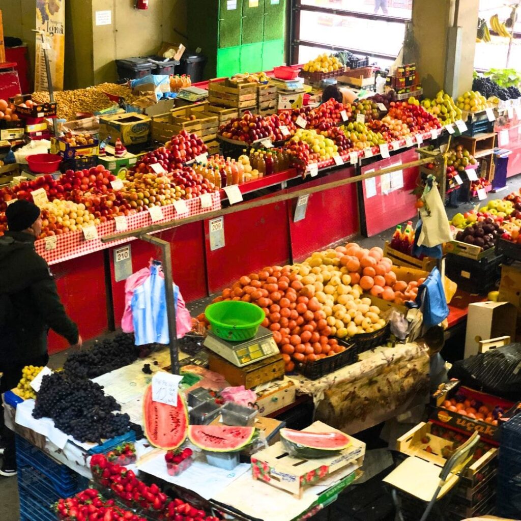 fruit stalls at Obor