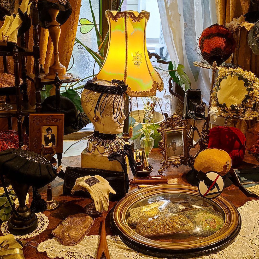 old objects on table