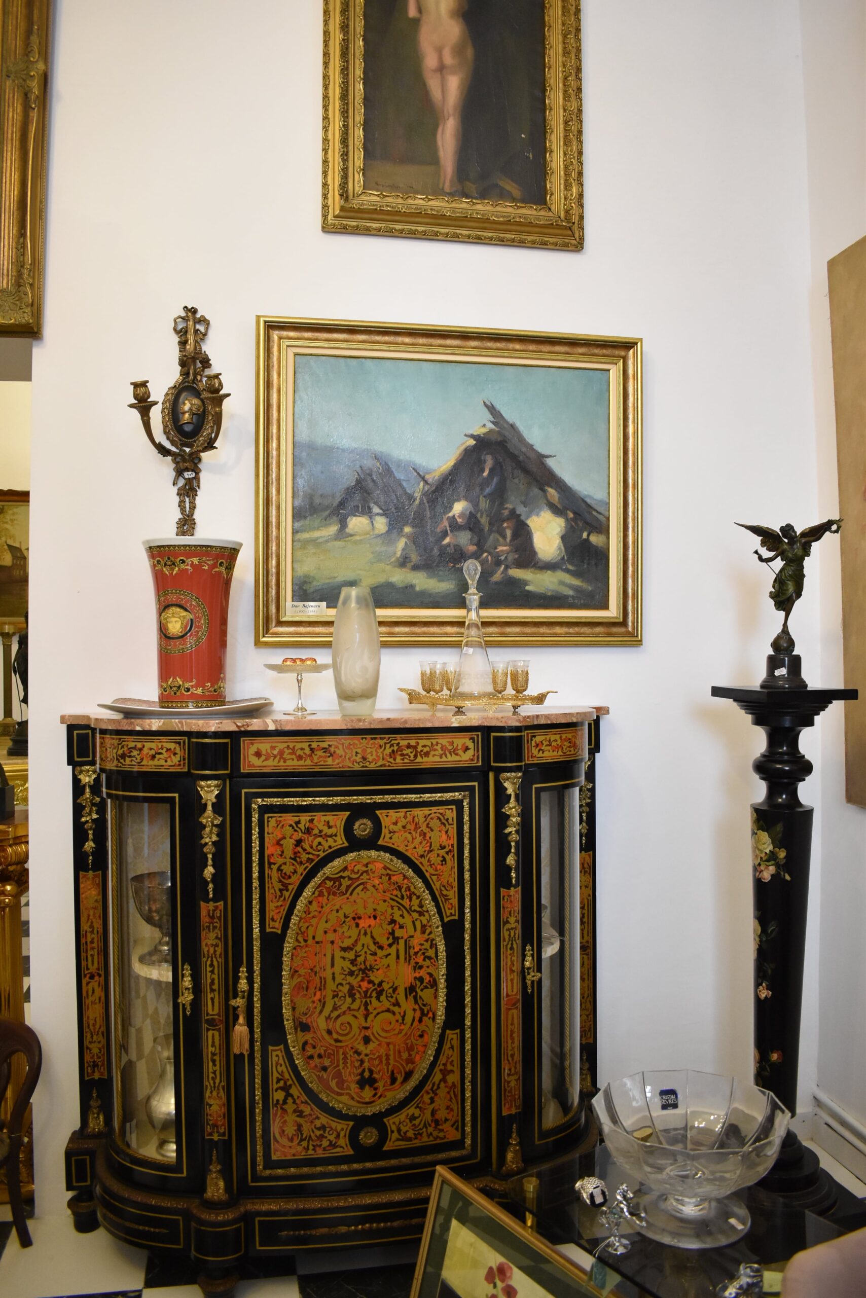old furniture at Viena Style Art Gallery in Bucharest