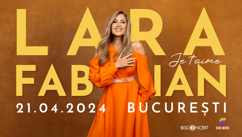 Lara Fabian poster for the concert in Bucharest 2024