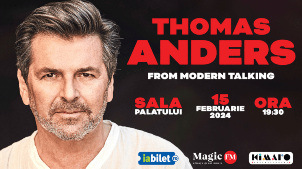 Thomas Anders poster for the concert in Bucharest