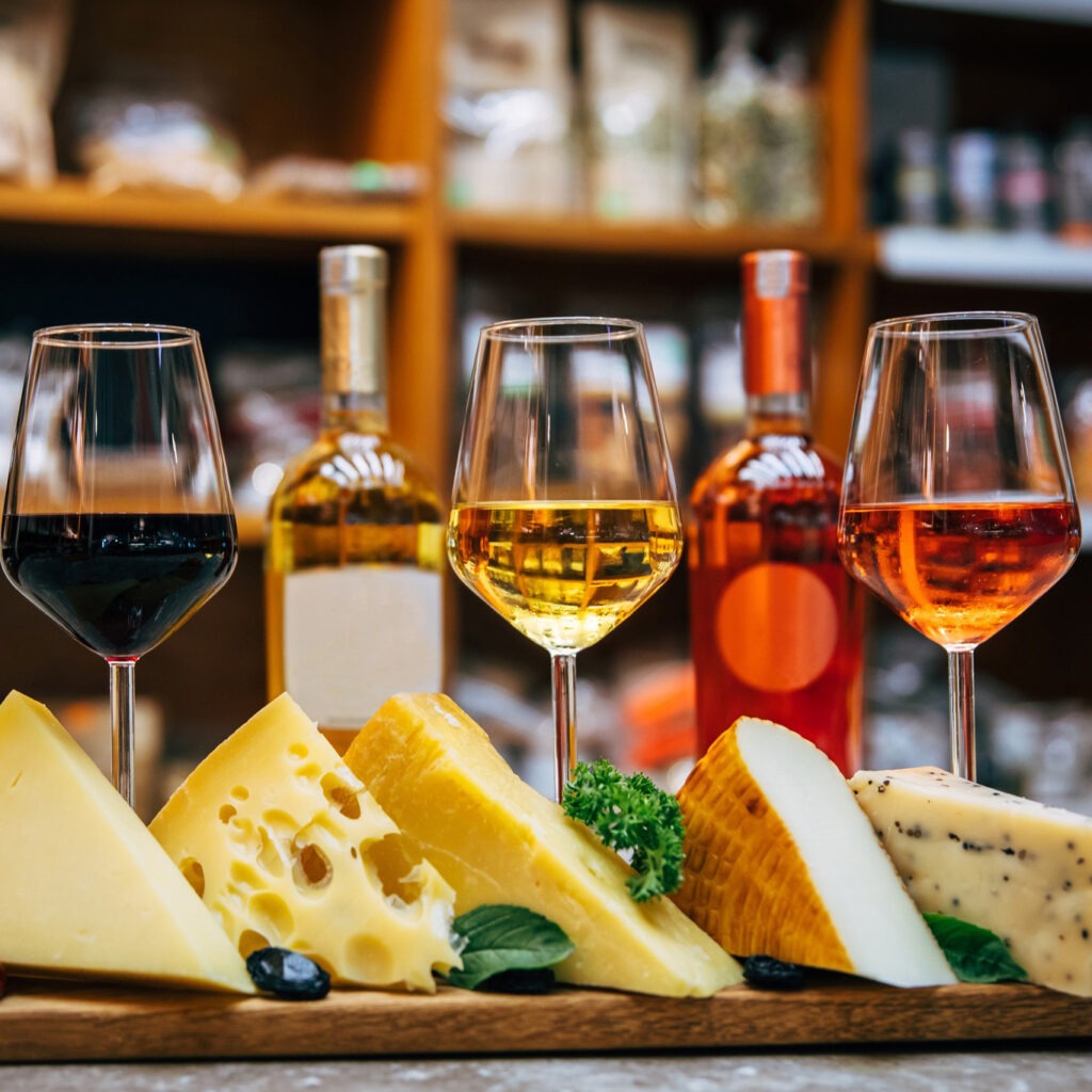 romanian wine and cheese