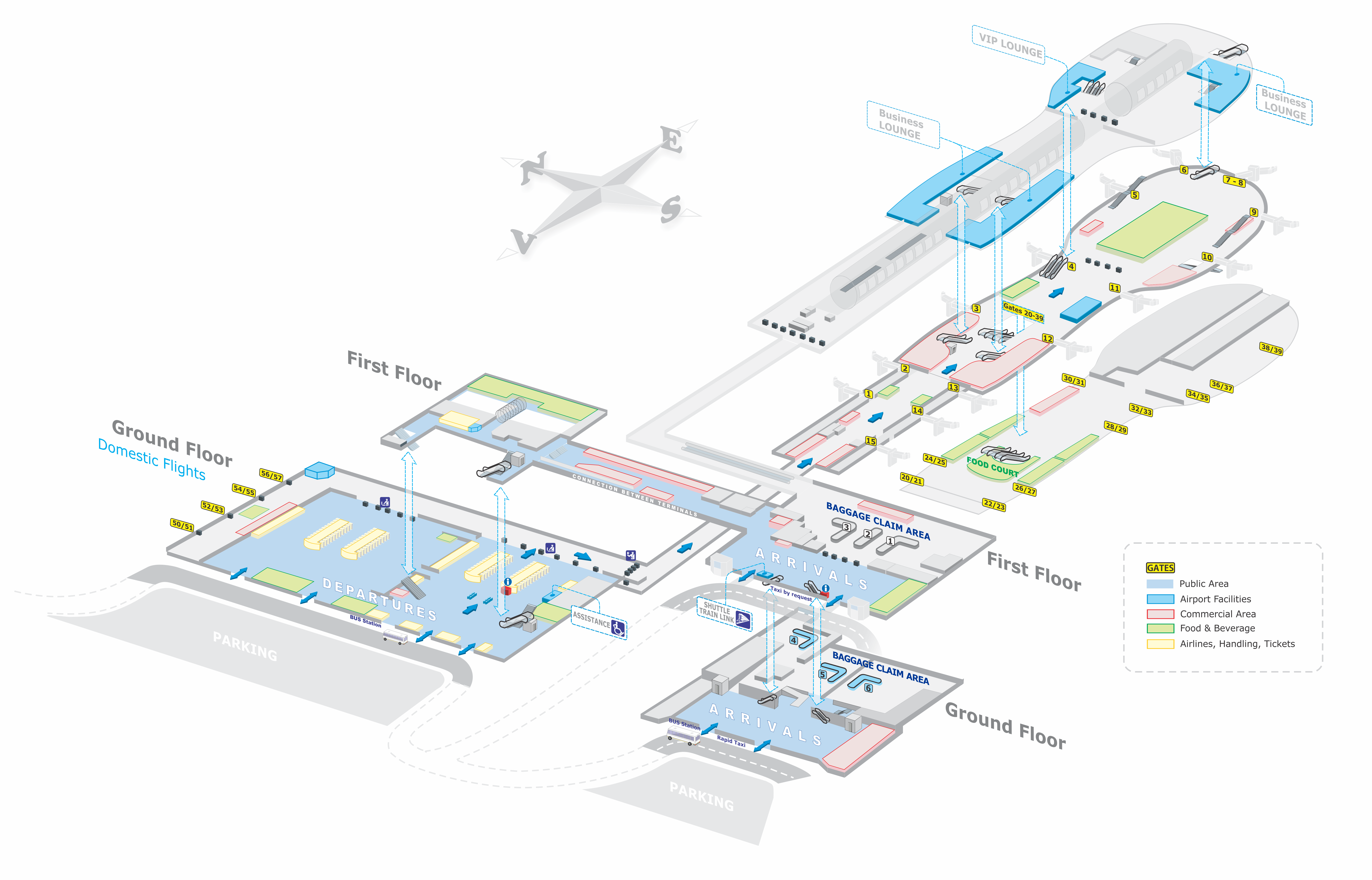 Bucharest Airport Henri Coanda International Airport (OTP) map