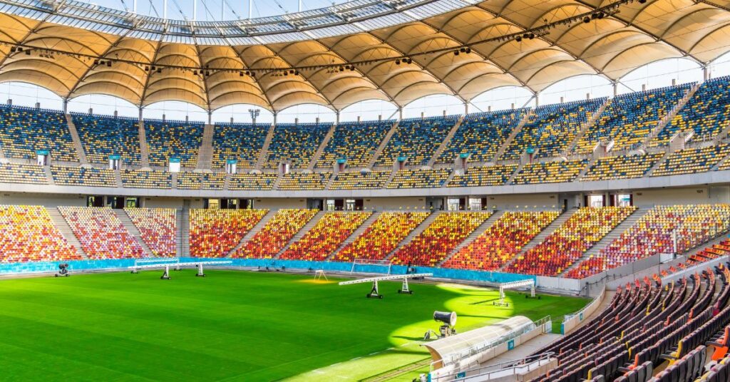 The National Arena Stadium in Bucharest
