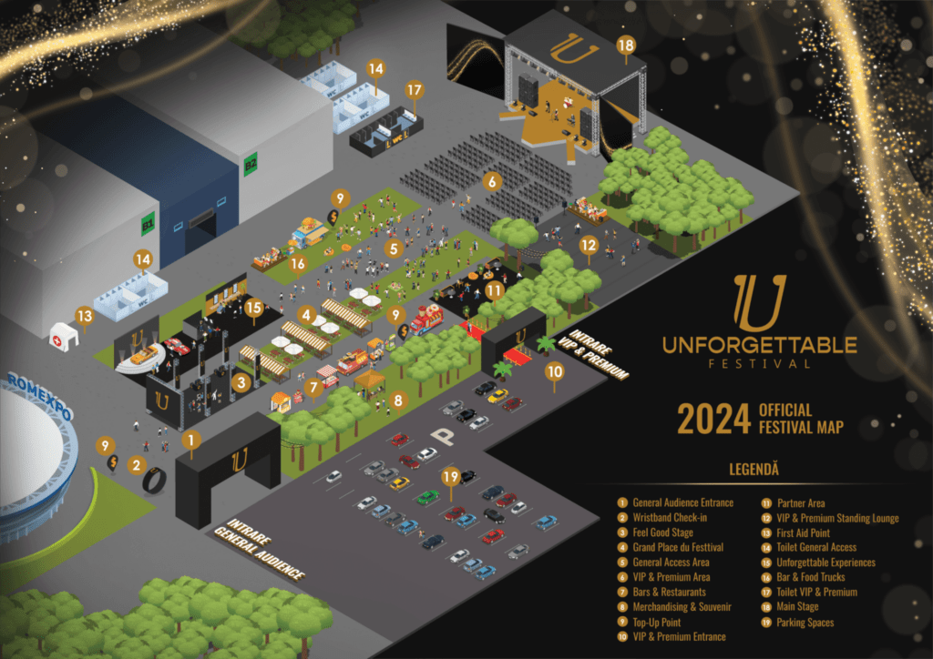 Unforgettable Festival 2024 Map