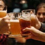Friends at beer tasting