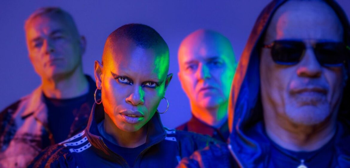 Official poster for Skunk Anansie concert in Bucharest