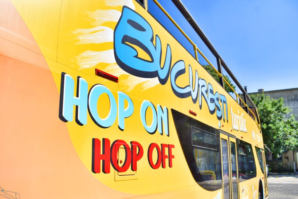 Yellow Hop Hop-On Hop-Off Bus in Bucharest
