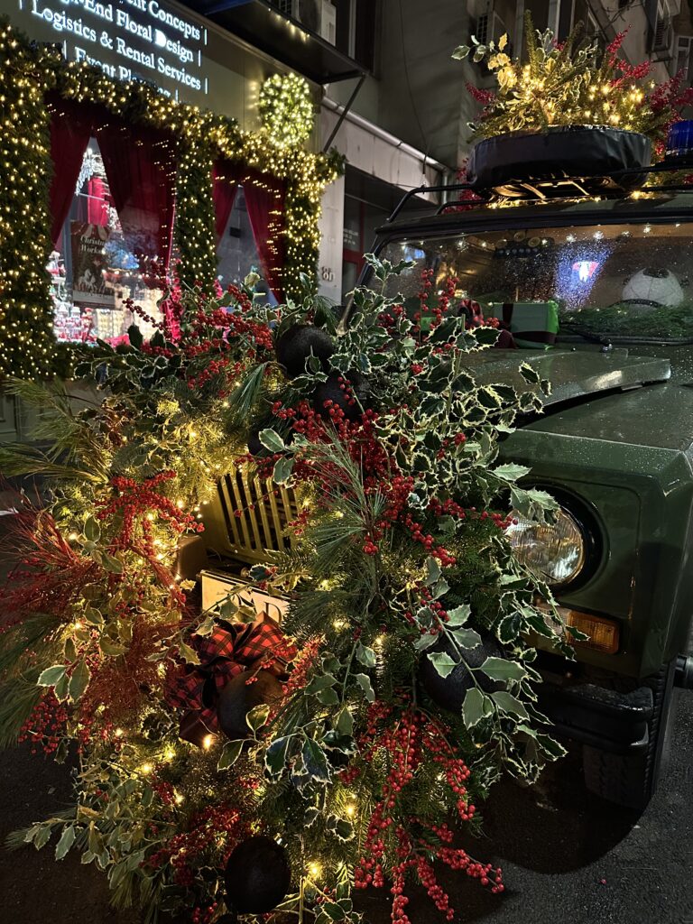 Christmas Decorations on Maison Dadoo Car