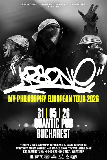 KRS ONE Bucharest concert 2026, 31.05