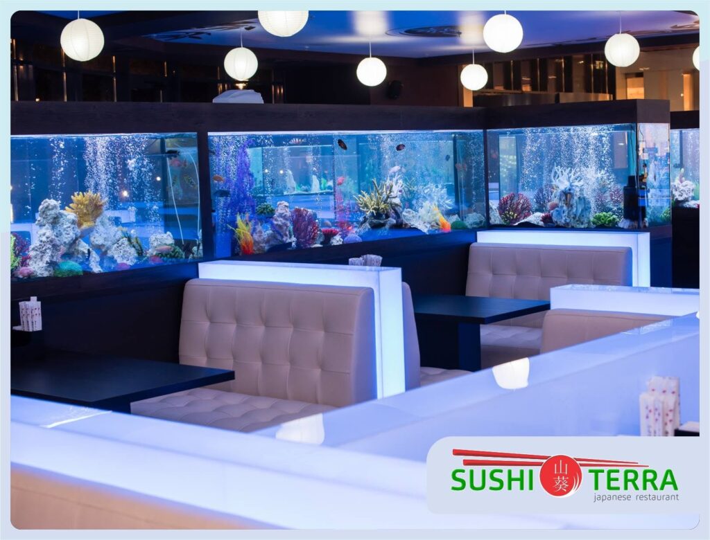 Sushi Terra aquarium